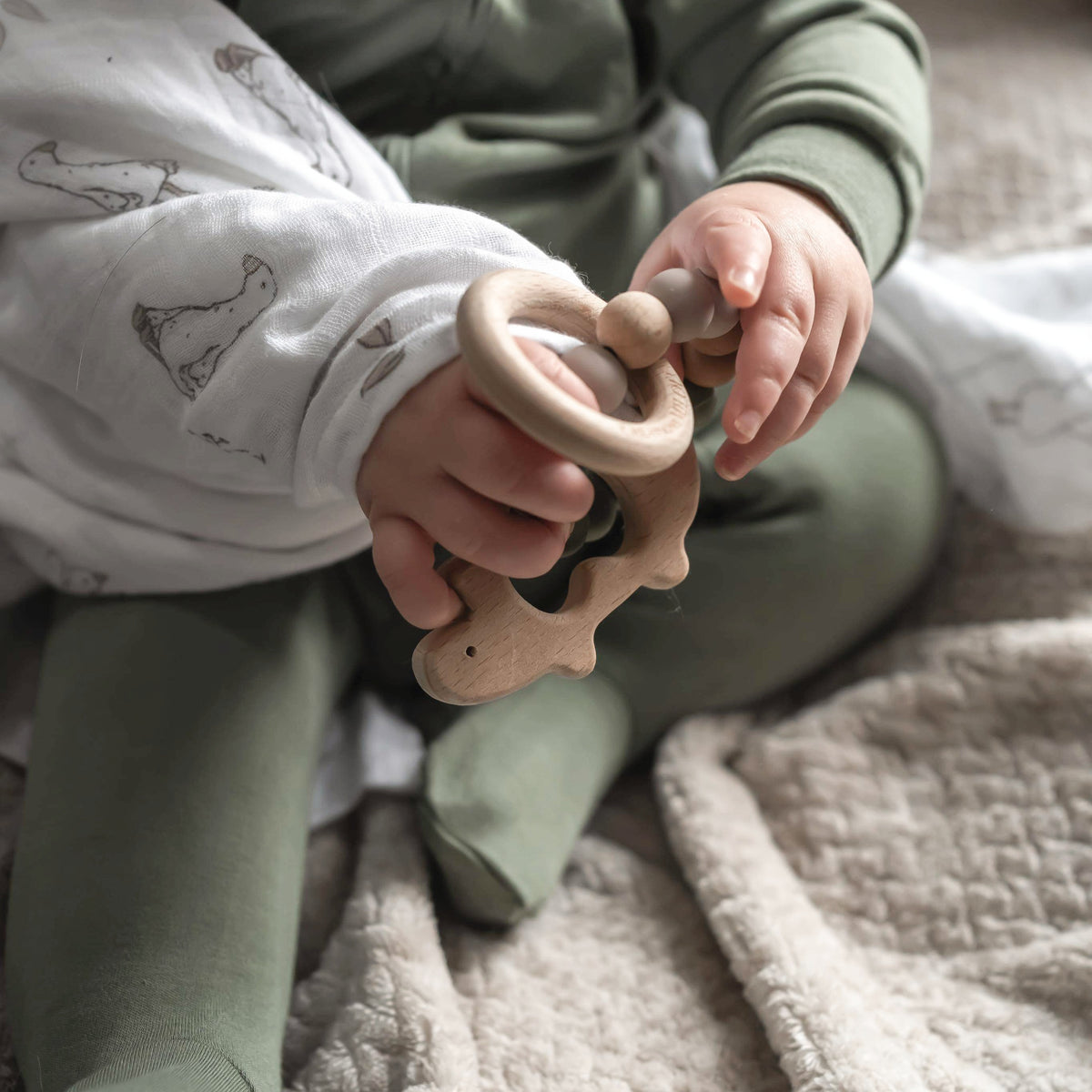 Hochet jouets en bois