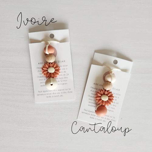 Aide-zipette - Petite marguerite Cantaloup