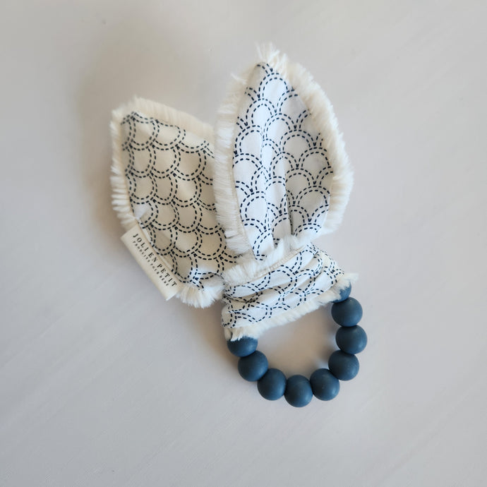 Anneau-oreille de lapin - Harche + Flannel blue