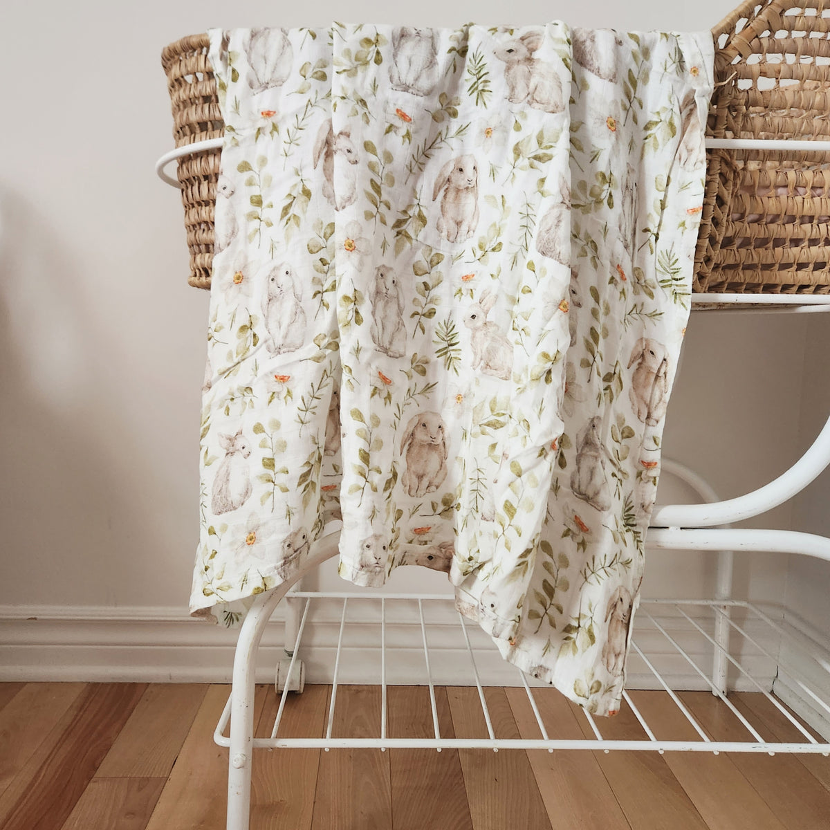 Mousseline - Lapin -  47 "x 47"  70% bamboo 30% coton