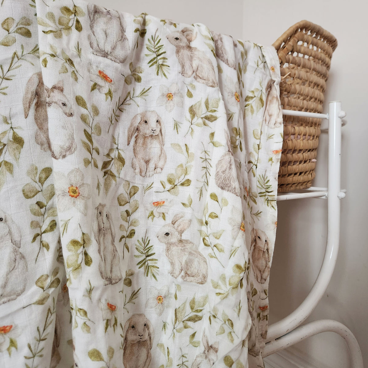 Mousseline - Lapin -  47 "x 47"  70% bamboo 30% coton
