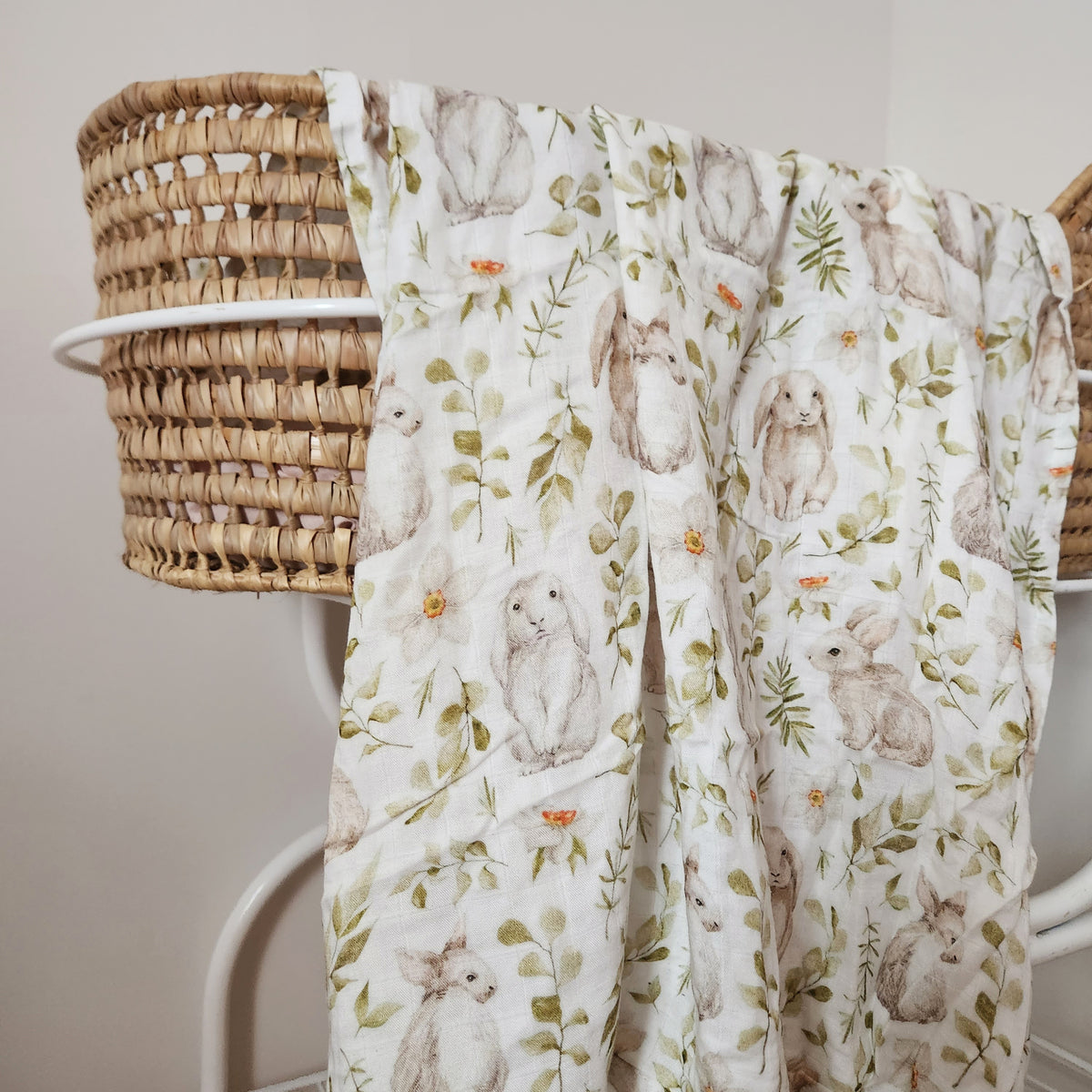 Mousseline - Lapin -  47 "x 47"  70% bamboo 30% coton