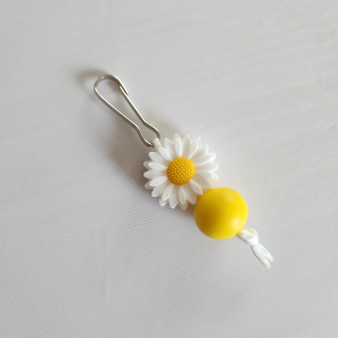 SOLDE - Ami-zip mini  - Marguerite jaune