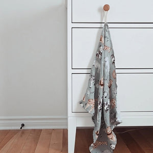 Mini doudou mousseline - Pour la suce - 70% bamboo 30% coton - Modèle Animaux