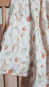 Petite mousseline Lapin - 50% bamboo/50% coton - 31"×31"