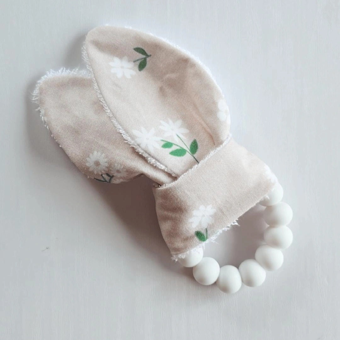 Oreille de lapin - Petite Marguerite fond crême