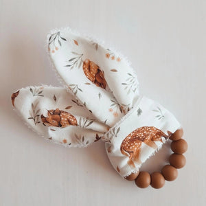 Oreille de lapin - Cerfs et fleurs