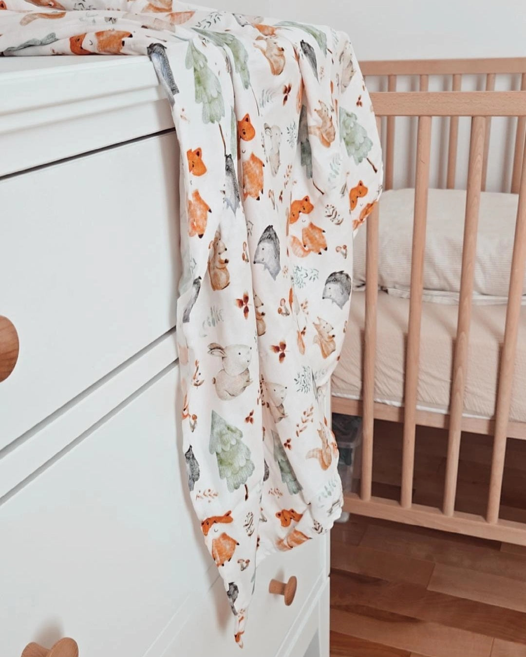 Mousseline - Forêt - 47 "x 47"  70% bamboo 30% coton