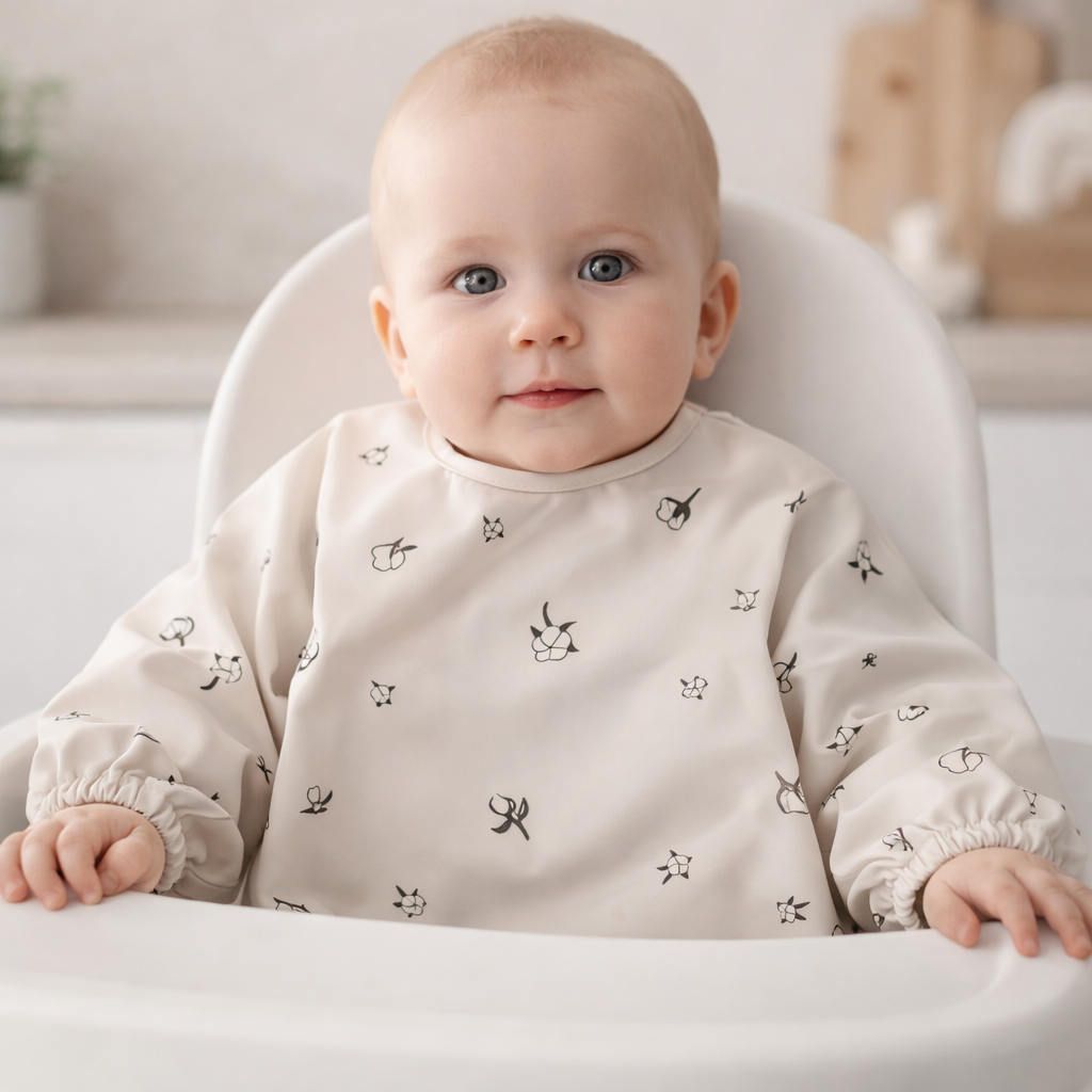 Bavette manche longue - Doux Coton 6-18 mois et 18 +