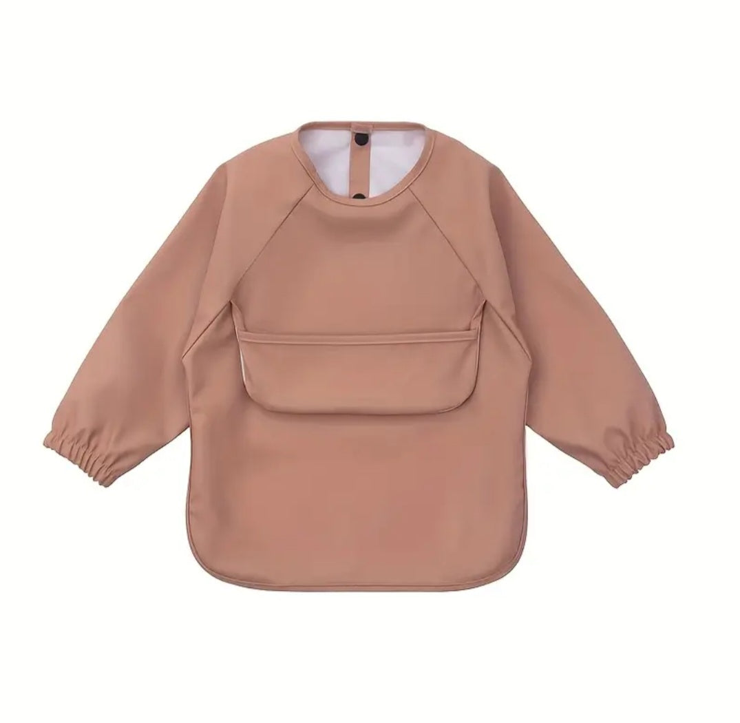 SOLDE Bavette manche longue - Unis - Panier en hauteur 6-18 mois