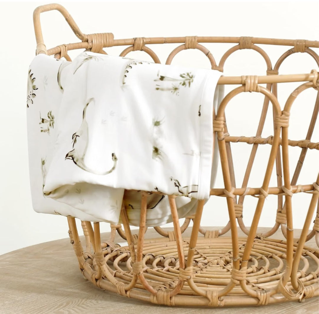 Doudou Jersey - Dinosaure / Palmier  34" x 44"