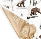 Doudou Jersey - Ours/ arc-en-ciel  34" x 44"