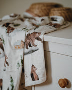 Doudou Jersey - Ours/ arc-en-ciel  34" x 44"