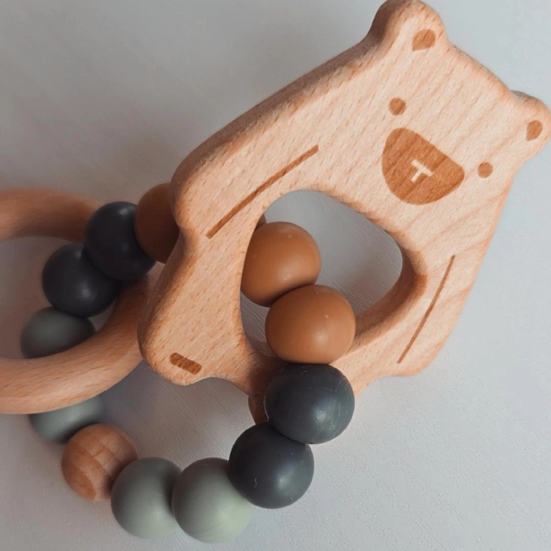 NOUVEAU - Hochet de dentition - Ours