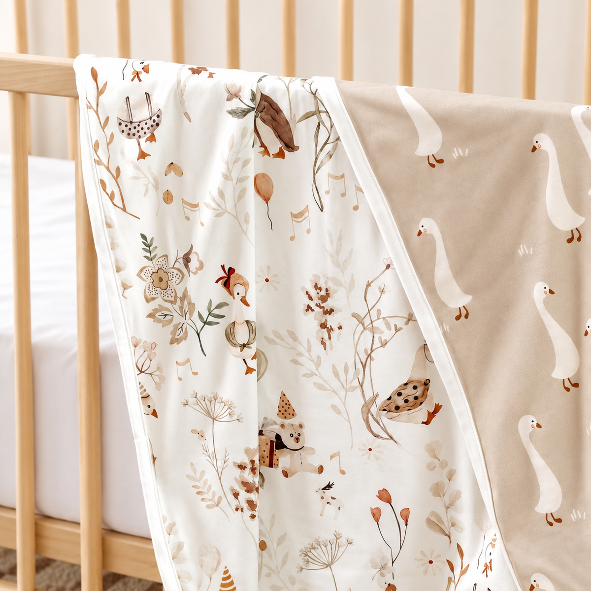 Doudou Jersey - Canard / Oie 34" x 44"